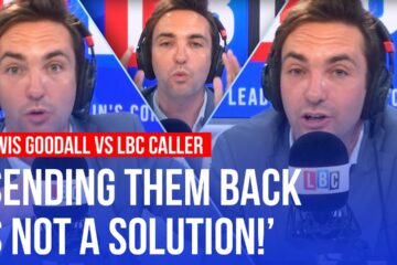 LBC caller demands Lewis Goodall house asylum seekers himself