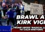WATCH: Trump urges ‘radical Left’ to calm rhetoric as brawl sparks at Charlie Kirk vigil