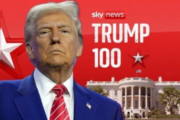 Trump 100: Trump lands in London