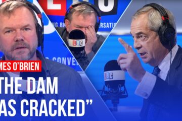 James O’Brien reacts to Nigel Farage’s LBC phone-in