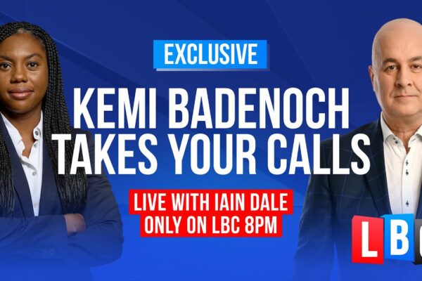 Kemi Badenoch takes your calls with Iain Dale | Watch Live