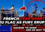 WATCH: Furious French DESTROY EU flag as Macron to ‘HAND’ EU and Germany nuclear weapons and UN seat