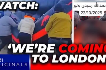WATCH: Channel migrant BOASTS ‘we’re COMING to LONDON!’ as illegal crossings SURGE under Labour WATCH: Channel migrant BOASTS ‘we’re COMING to LONDON!’ as illegal crossings SURGE under Labour