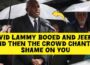 David Lammy booed and jeered and then the crowd chanted SHAME ON YOU