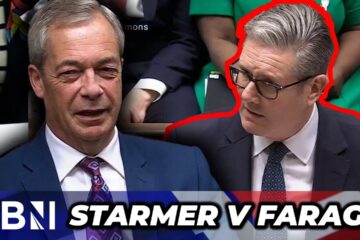 WATCH: Keir Starmer takes aim at Nigel Farage as MUZZLED Reform leader unable to respond